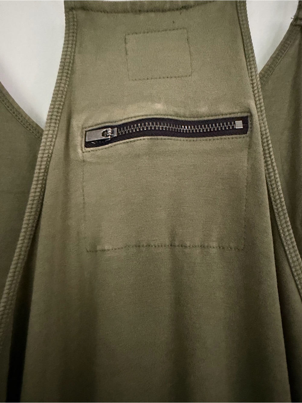 Free People Olive Green Relaxed Strap Jumpsuit - Picture 5 of 5